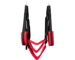 VIN® Sex Schommel - Sex Swing Extra Stevig – Seksschommel – Seksspeeltjes voor Koppel – Seks Schommel BDSM – Erotiek Toys - Sex Sling – Love Swing – Discreet Verpakt – Zwart/rood