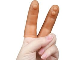 Vinger condoom extra stimulatie - Set van 2 - Vinger vibrator - One size - Clitoris stimulans - Anale stimulatie