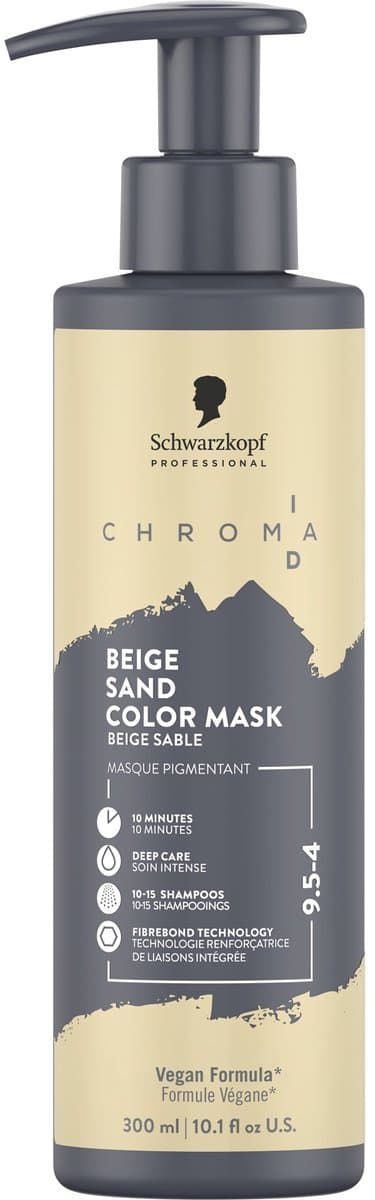 Schwarzkopf Chroma ID Kleurmasker 300ml - Beige Sand — afbeelding 1