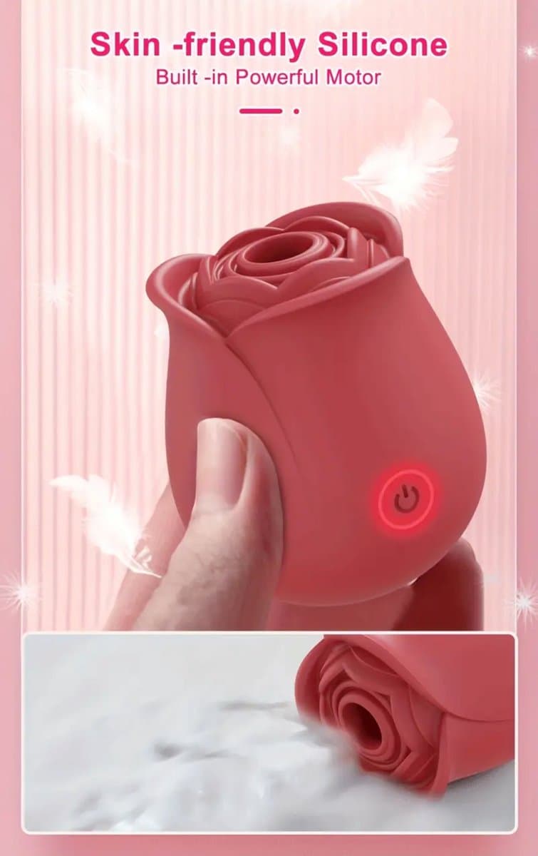Rose Bliss - Rose Toy - Zuigende Vibrator - Clitoris Stimulator - Oplaadbare Batterij — afbeelding 1