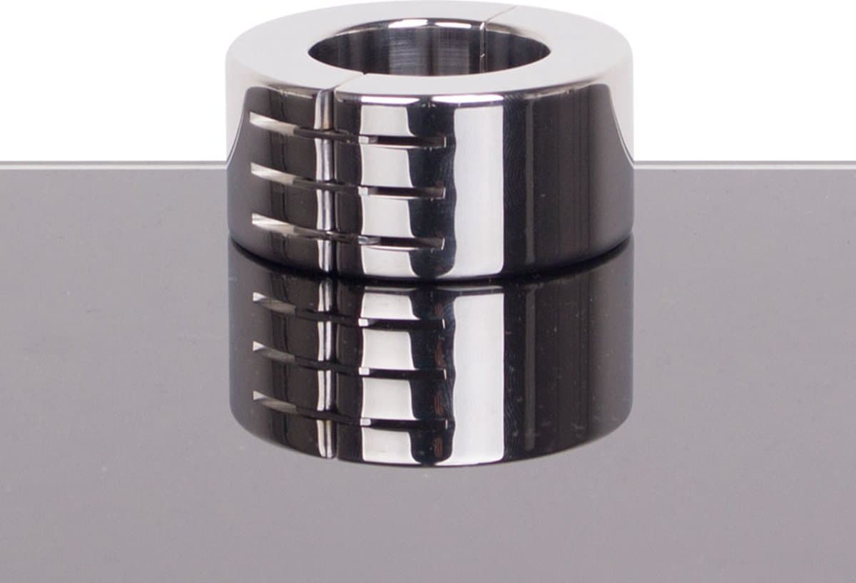 Ballstretcher RVS met groeven scharnierend 28 mm hoog Ø 35 mm — afbeelding 1