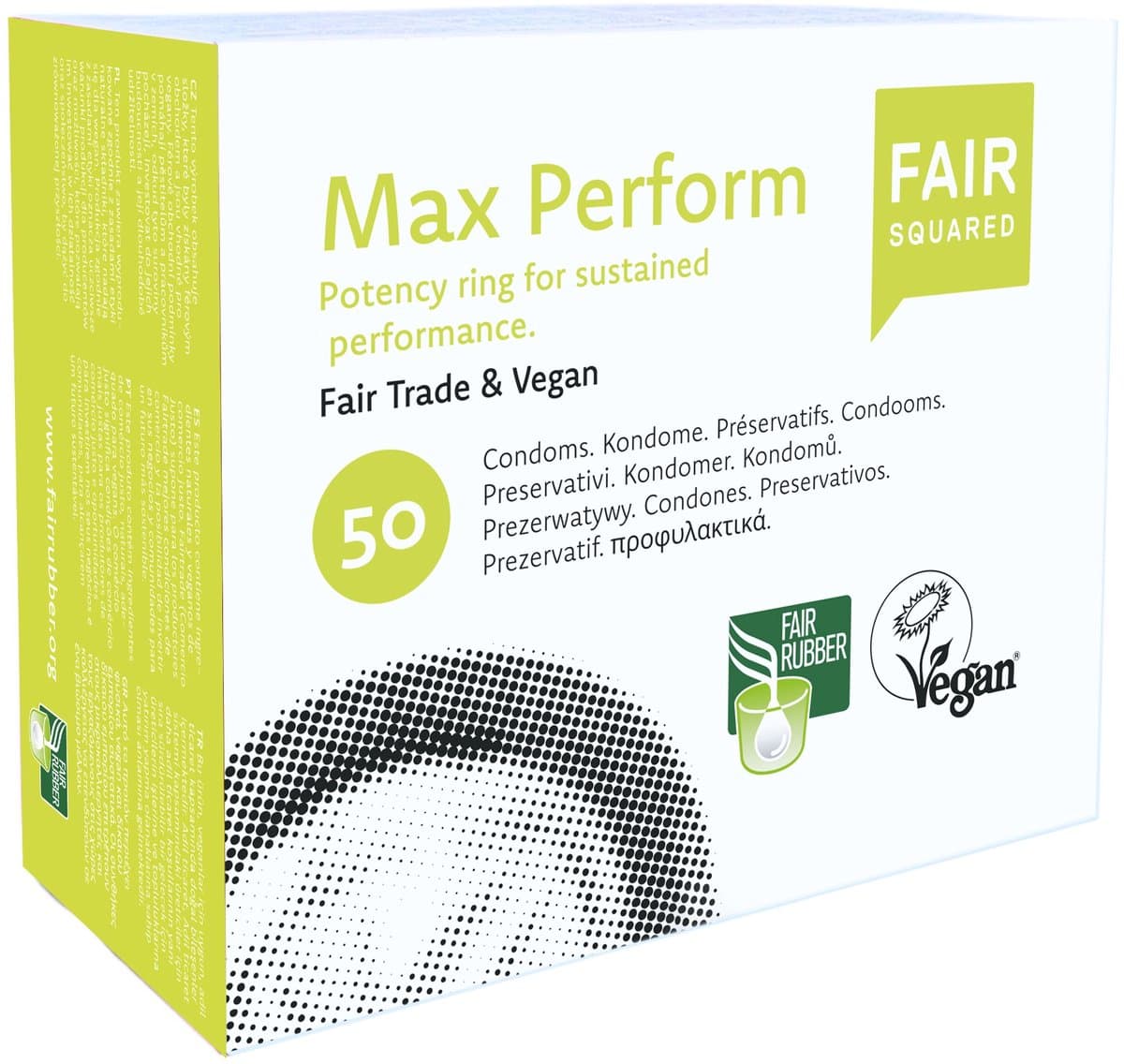 Fair Squared MaxPerform eco fair trade condooms 50 stuks — afbeelding 1