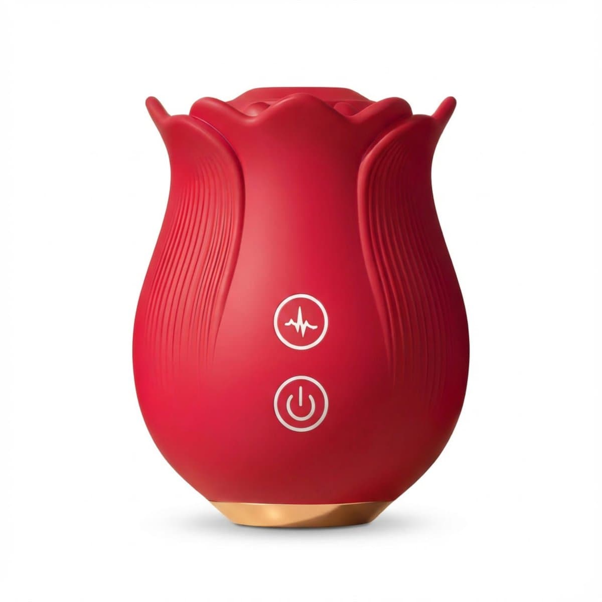 SF Toys – Roos Vibrator rood - 12 Zuigstanden - Clitoris Stimulator - Waterdicht - USB Oplaadbaar - Siliconen - Beschikbaar in 3 kleuren — afbeelding 1