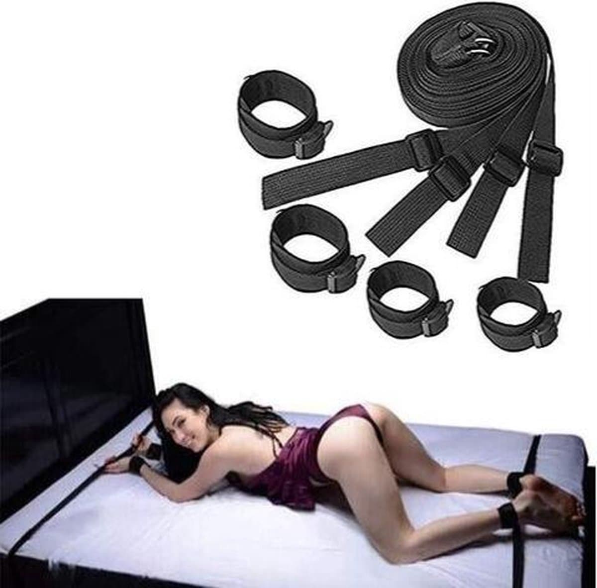New Age Devi - "Bondage-Set voor Seks BDSM: Hand- en Enkelboeien voor Onder het Bed" — afbeelding 1
