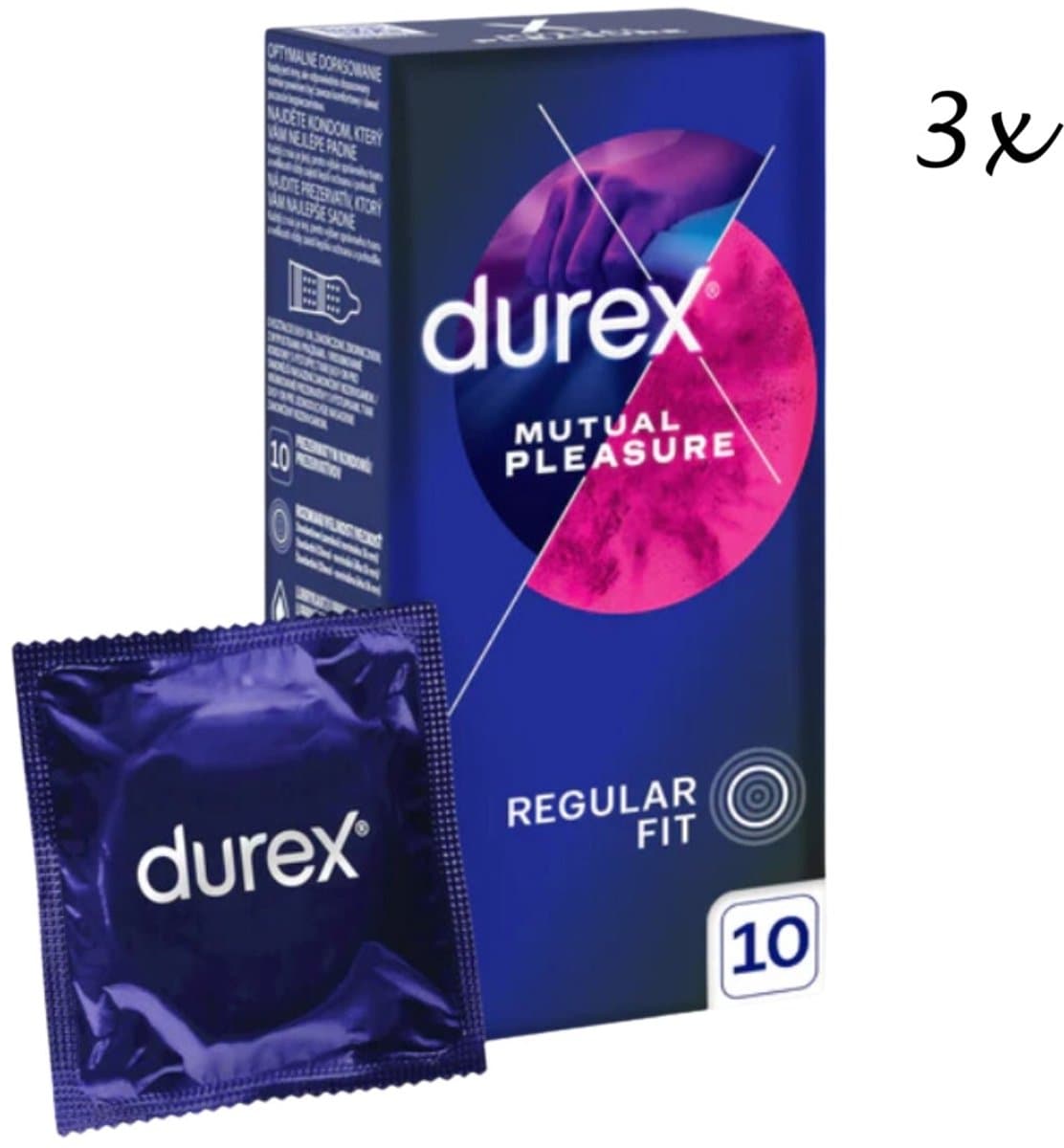 Durex Condooms - Mutual Pleasure - 30 stuks (3 x 10 stuks) - Discreet Verzonden — afbeelding 1