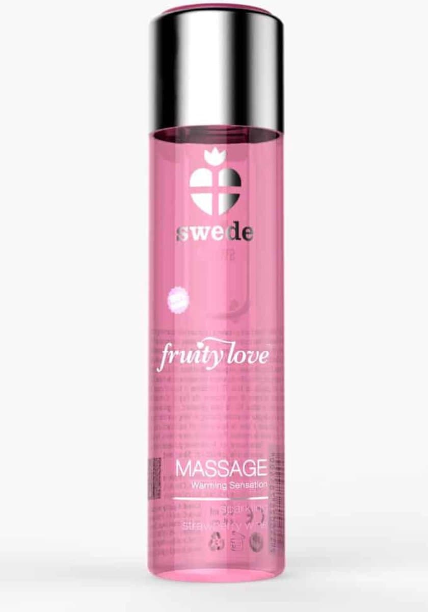 Swede - Fruity Love Massage Aardbeienwijn 120 ml — afbeelding 1