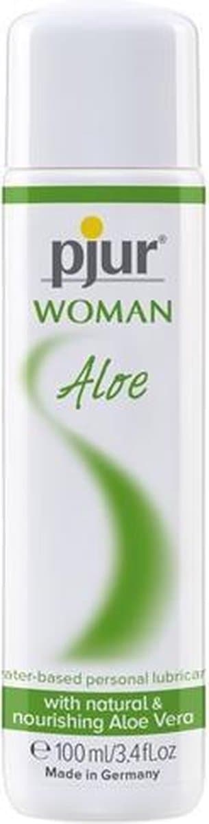 Pjur Woman Aloe Glijmiddel - 100 ml - Waterbasis - Vrouwen - Mannen - Smaak - Condooms - Massage - Olie - Condooms - Pjur - Anaal - Siliconen - Erotisch — afbeelding 1
