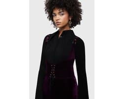 Killstar Beneath The Eclipse - Night Petal Underbust Corset Dames Korset - paars - 3XL
