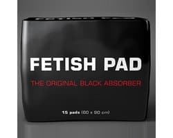 Fetish Pad - The Original - Absorberende Onderlegger - Zwart