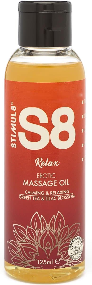 Stimul8 S8 Massage olie S8 Massage Oil 125ml Transparant — afbeelding 1