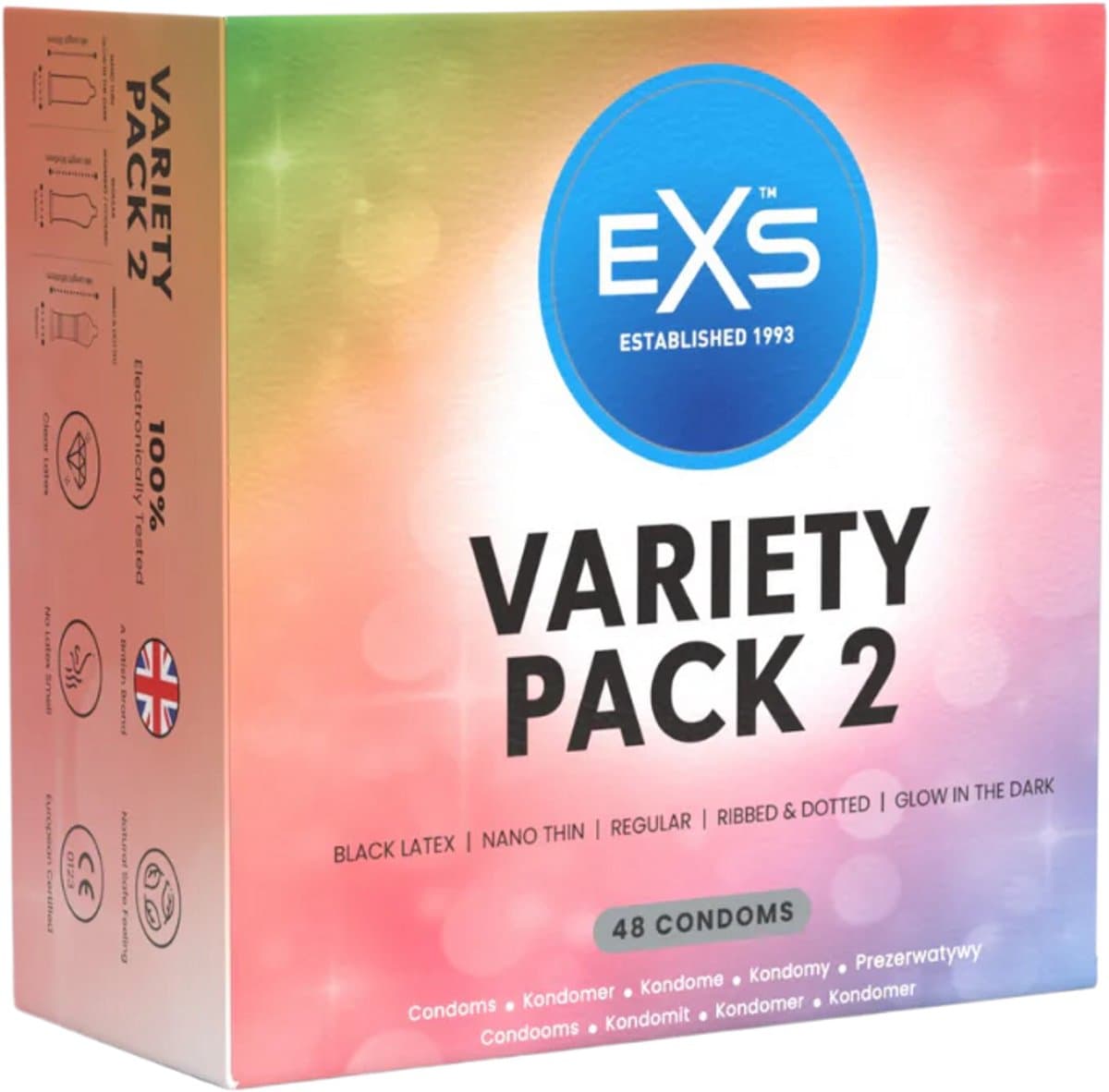 EXS assortimentsverpakking 2 - 48 condooms in 7 varianten — afbeelding 1