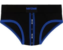 Barcode Berlin Mesh Brief Sicile Black-Blue - MAAT M - Erotisch Heren Ondergoed - Slip voor Man - Sexy mannen Slip