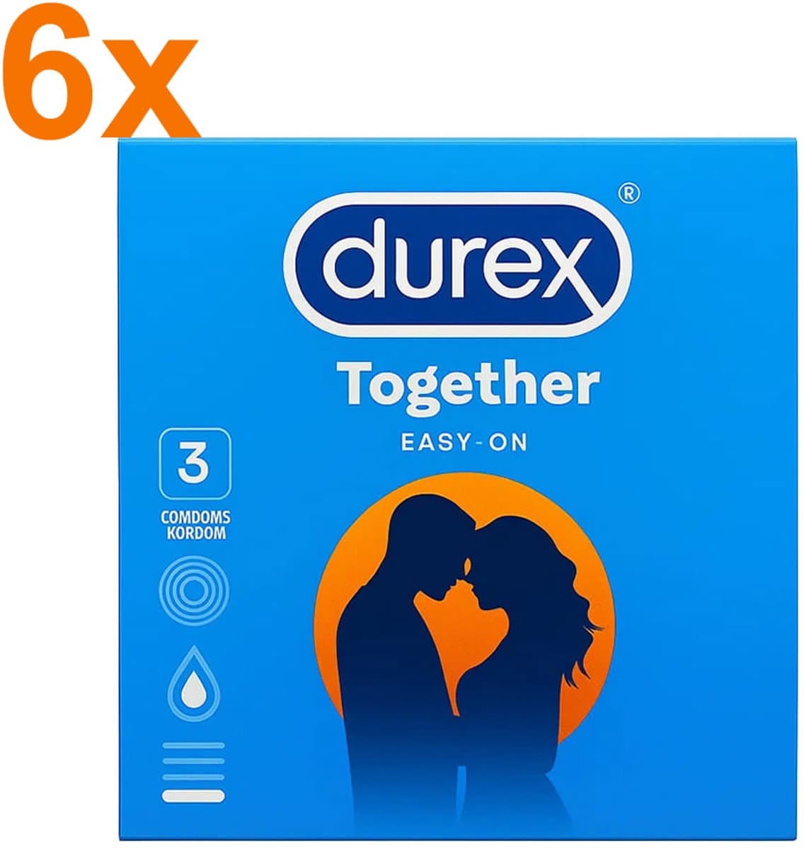 Durex Condooms Together – 18 Stuks – Easy-On – Natuurlijk gevoel & optimale bescherming | Voordeelverpakking — afbeelding 1