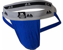MM Sports Original Edition Swimmer/Jogger Jockstrap 2 inch Blue - MAAT XL - Heren Ondergoed - Jockstrap voor Man - Mannen Jock