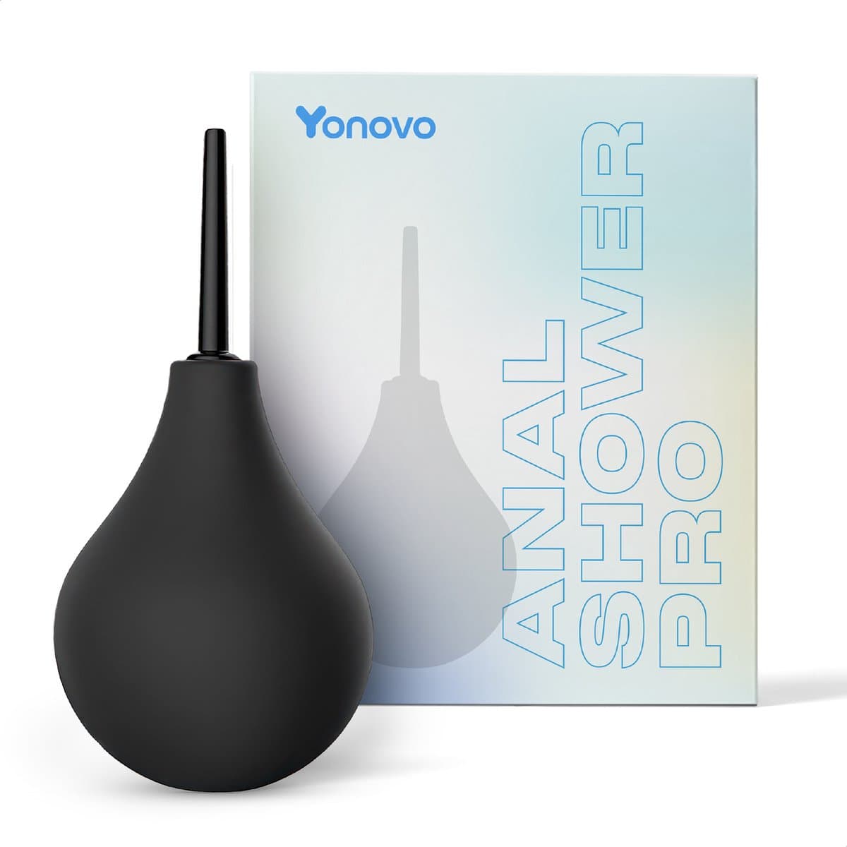 Yonovo® Anaal Douche Pro - Reinigen - Anus Anale - Vaginale vaginaal - Spoelen - Deluxe - Klysma set - Shower mannen en vrouwen Constipatie darmreiniging - Ontgifting - Buttplugs erotiek seksspeeltjes - vibrator Dildo - Zwart — afbeelding 1