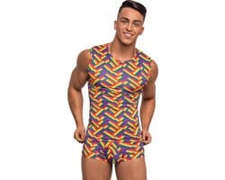 Male Power Fitness Tank - S multicolor S