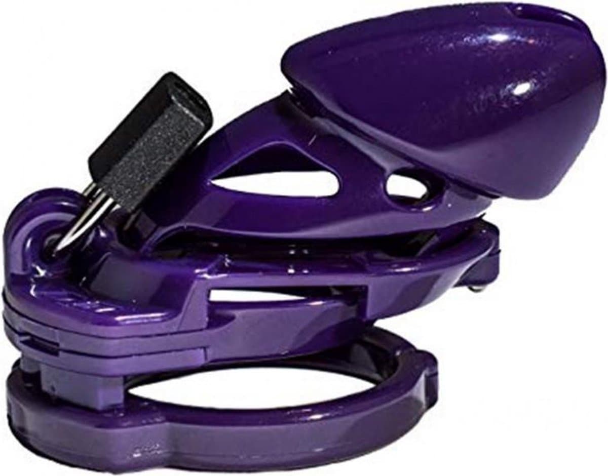 The Vice - Kuisheidskooi - Peniskooi - Chastity Cage - Paars Standaard — afbeelding 1