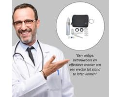 Vacurex Erectie Handpomp – Penis Pomp met Cilinder 20 cm – Met Drukringen & Glijmiddel