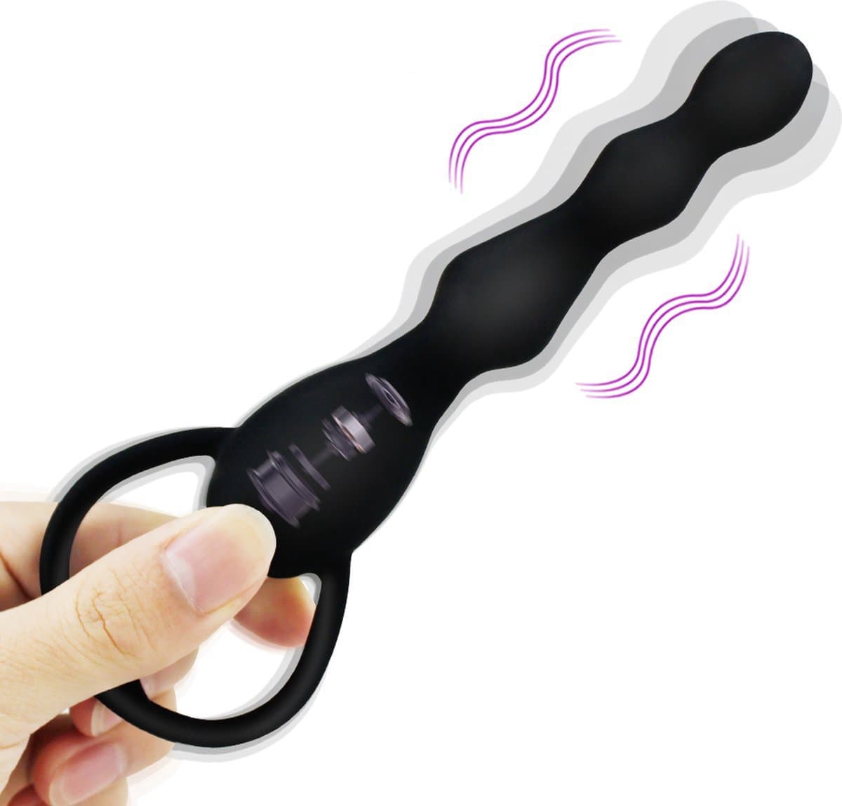 Trillende Prostaat Vibrator I Prostaat Stimulator I Anaal Vibrator I Clitoris en G Spot Stimulatie I Op Batterijen I 2 Standen I Zwart — afbeelding 1