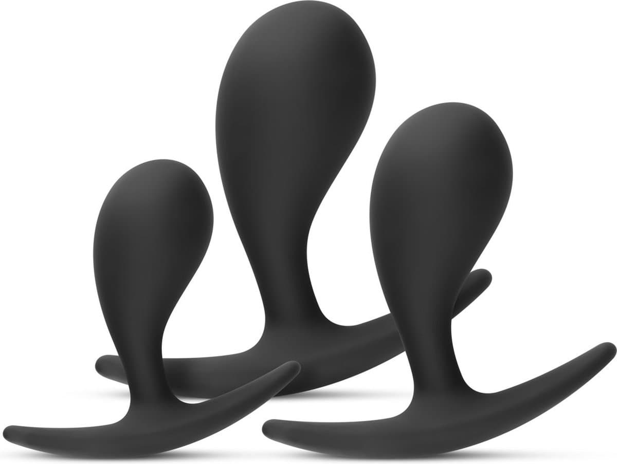 Anaal Plug Set - Zwart — afbeelding 1