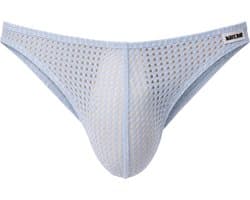 Barcode Berlin Reigi Brief Bluebeige - MAAT M - Erotisch Heren Ondergoed - Slip voor Man - Sexy mannen Slip