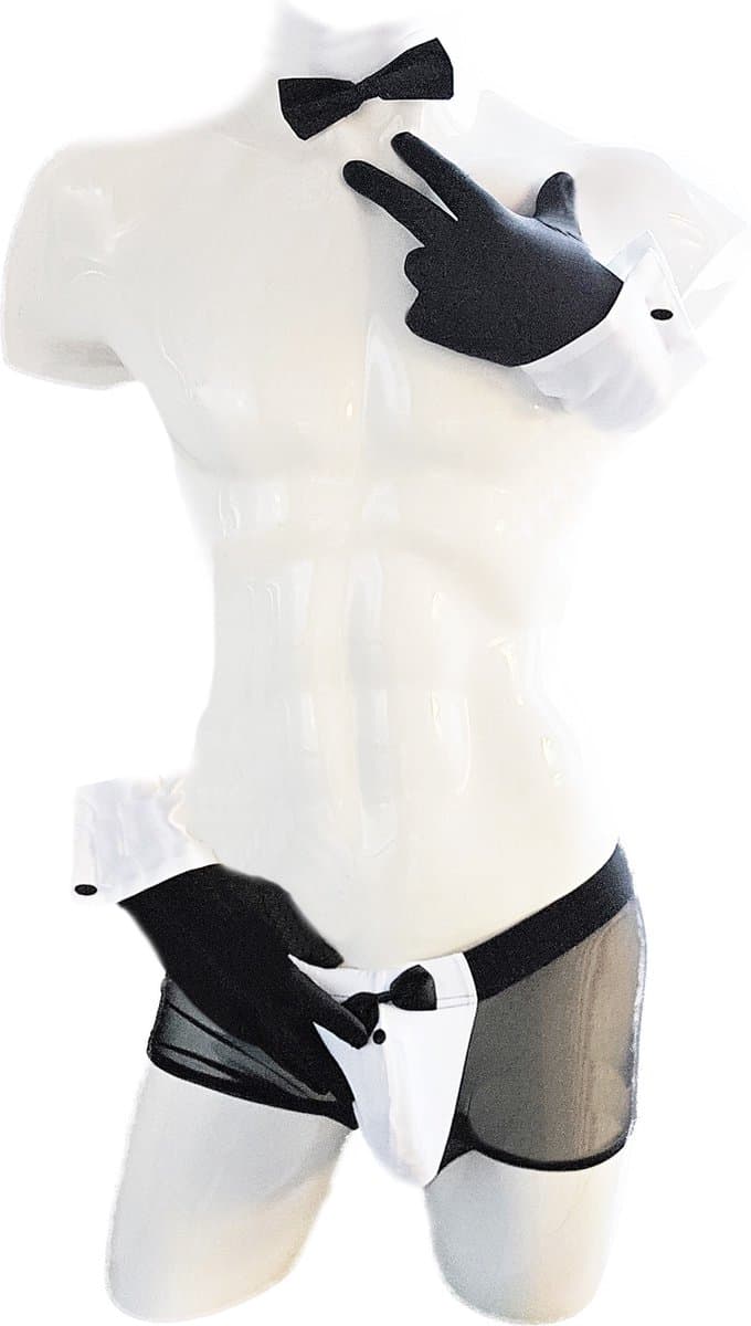 BamBella® - L/XL Stripper set Man - Gigolo broek kostuum sexy lingerie man heren Strip valentijn kleding — afbeelding 1