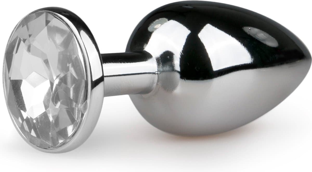 EasyToys - Metalen Buttplug met Zilveren Diamant - Buttplugs - Buttplug Metaal - Anal Plug - Sex Toys voor Vrouwen en Mannen - Seksspeeltjes - Zilver - S — afbeelding 1