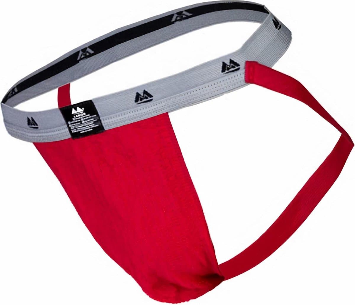 MM Sports The Original Swimmer/Jogger Jockstrap 1 inch Red - MAAT L - Heren Ondergoed - Jockstrap voor Man - Mannen Jock — afbeelding 1