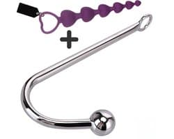 Anal Hook - Anaal Haak + - Anal Beads - Anaal Dildo - Anale Speeltjes - g spot - DISCREET verpakt - Anale haak - Anal Plug
