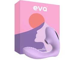 Eva® Queen Pro - Vibrator voor Vrouwen - Luchtdruk Sex Toy - G-Spot Stimulator & Clitoris Satisfyer - Seksspeeltjes voor Koppels - Dildo Vibrator - Realistisch - Erotische Audio - Sex Toys voor Vrouwen - Cadeau voor vrouw - Lavender Purple
