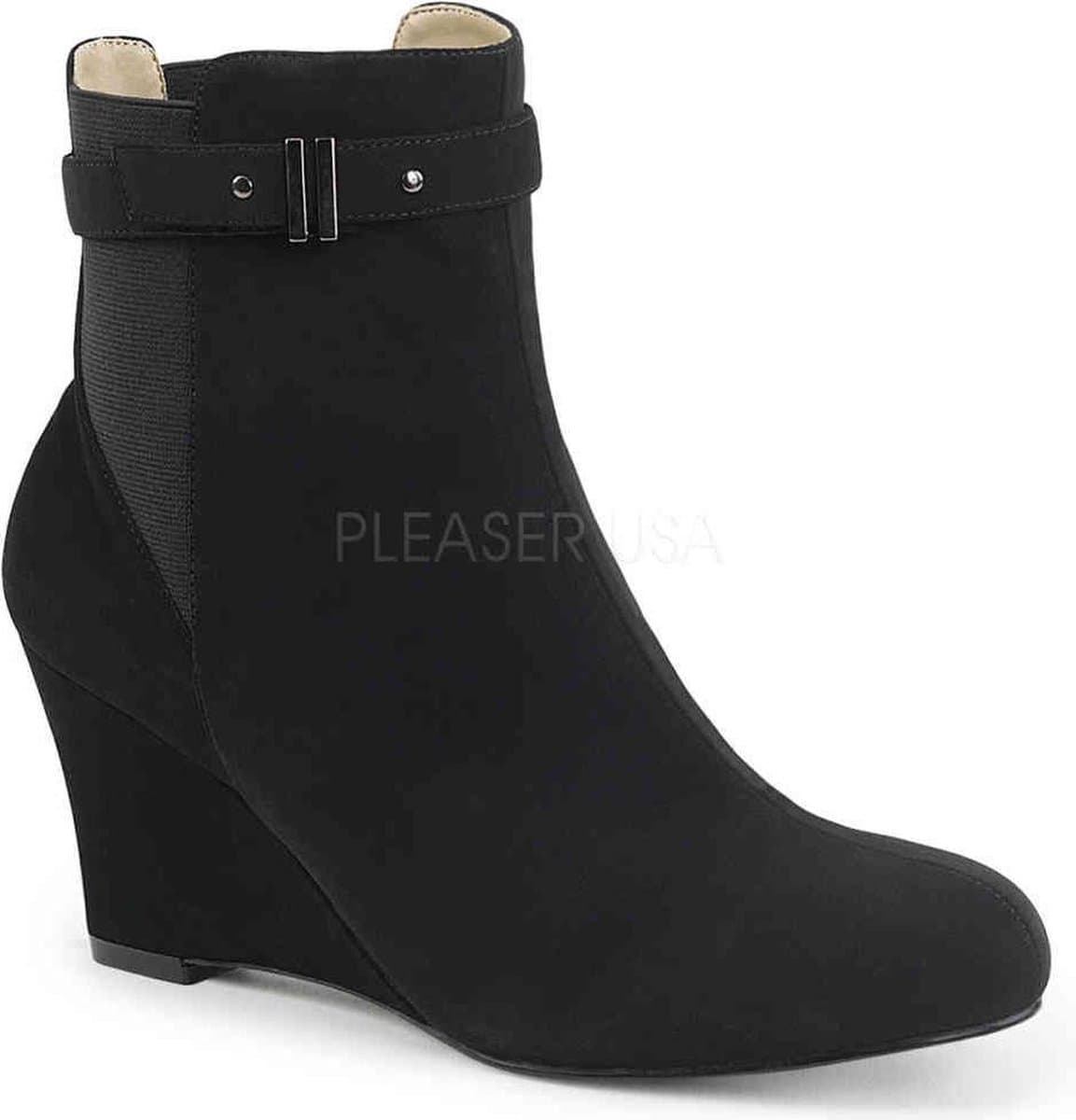 Pleaser Pink Label - KIMBERLY-102 Enkellaars - US 10 - 40 Shoes - Zwart — afbeelding 1