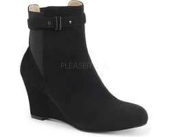 Pleaser Pink Label - KIMBERLY-102 Enkellaars - US 10 - 40 Shoes - Zwart