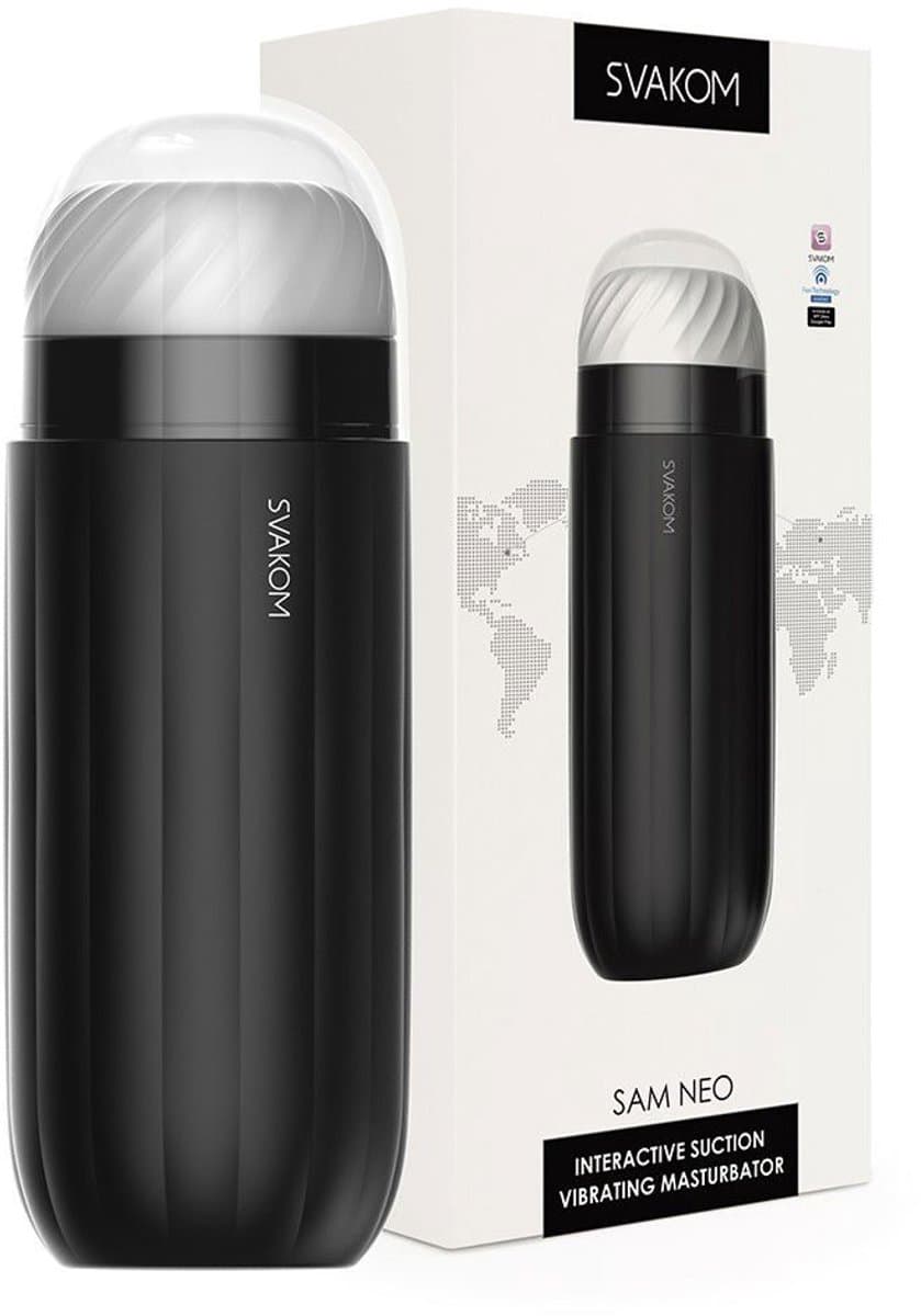 Svakom - Masturbator Sam Neo 2 - 5 Vibratie- & Zuigstanden - App Control - Interactieve Pocket Pussy - Sex Toys voor Mannen — afbeelding 1