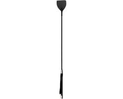 EasyToys - Leren Zweep met Lange Steel - Spanking Paddle - Kinky Leren Zweep - Bondage Set - BDSM - Bondage - Sex Toys voor Vrouwen en Mannen - Zwart — afbeelding 1