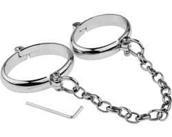 Luxe RVS Enkel boeien met ketting - Met inbus slot - Voeten Benen Handboeien