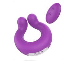 Cockring Vibrerend met Afstandsbediening - Sex Toys voor Koppels - Koppel Vibrator - Paars
