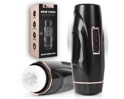 Intimate Desires® New York - Masturbator voor man - Pocket Pussy - Tril- Zuig- & Stootfunctie - Verwarmd - Automatische Masturbator - USB-C Oplaadbaar - Sex Toys voor mannen