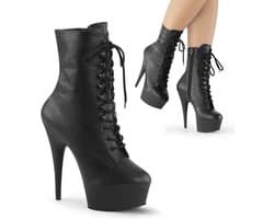 Pleaser - DELIGHT-1020 Plateau Laarzen - US 13 - 44 Shoes - Zwart