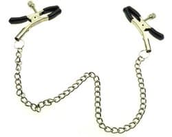 Tepelklem | Tepelklemmen met ketting ca. 32cm | Tepelklem met ketting | Tepelklemmen | Seks speeltje | Kinky seks
