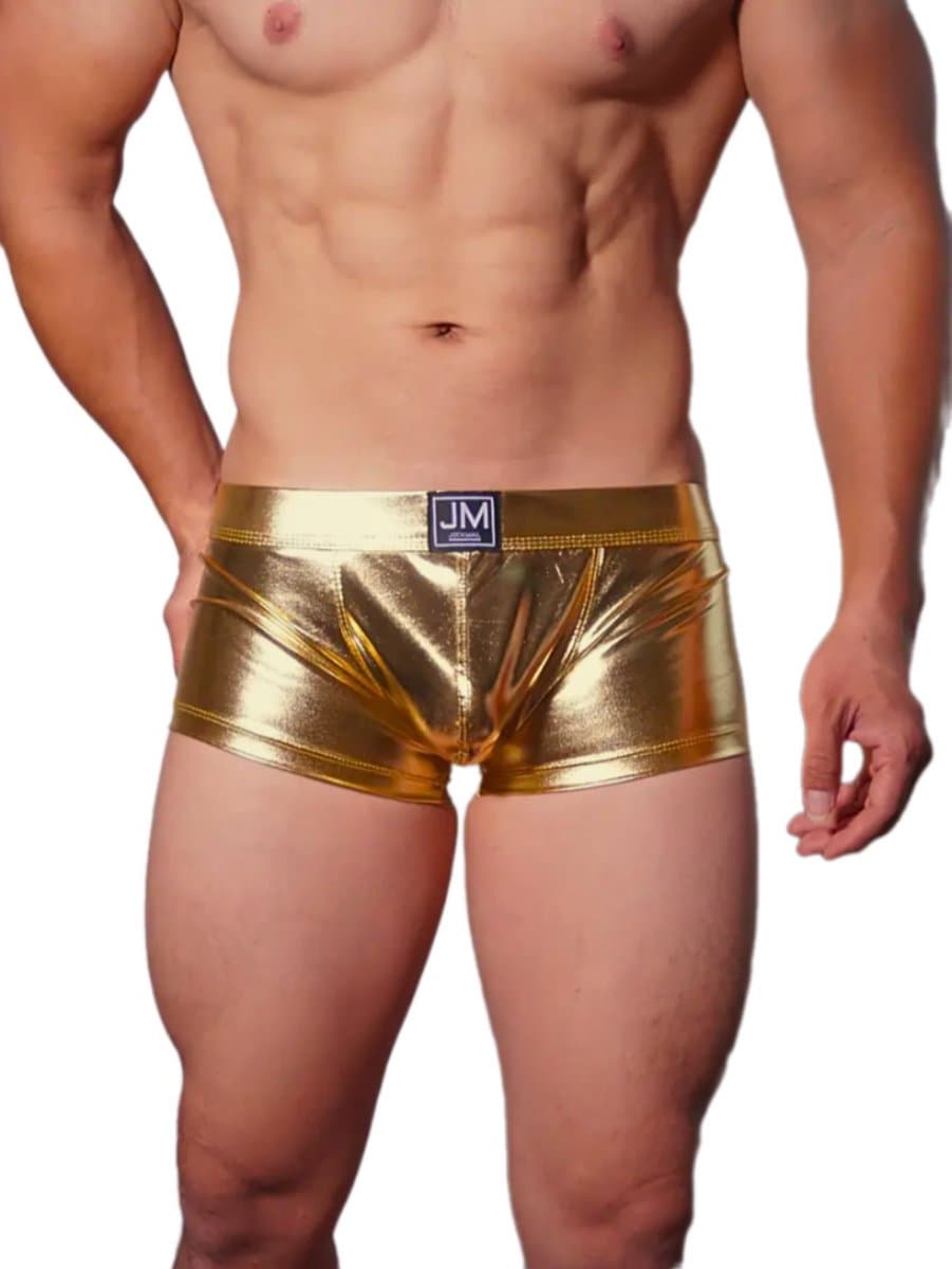 Heren Boxershort Goud - Sexy heren boxershorts erotiek - Trendy clubwear boxer mannen - Sexy men's boxer gold - maat L/XL — afbeelding 1
