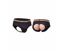 Barcode Berlin Backless Brief Pride Black - MAAT M - Erotisch Heren Ondergoed - Slip voor Man - Sexy mannen Slip