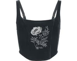 Killstar Nocturne Nights - Ravens Rose Corset Dames Korset - zwart - XXL