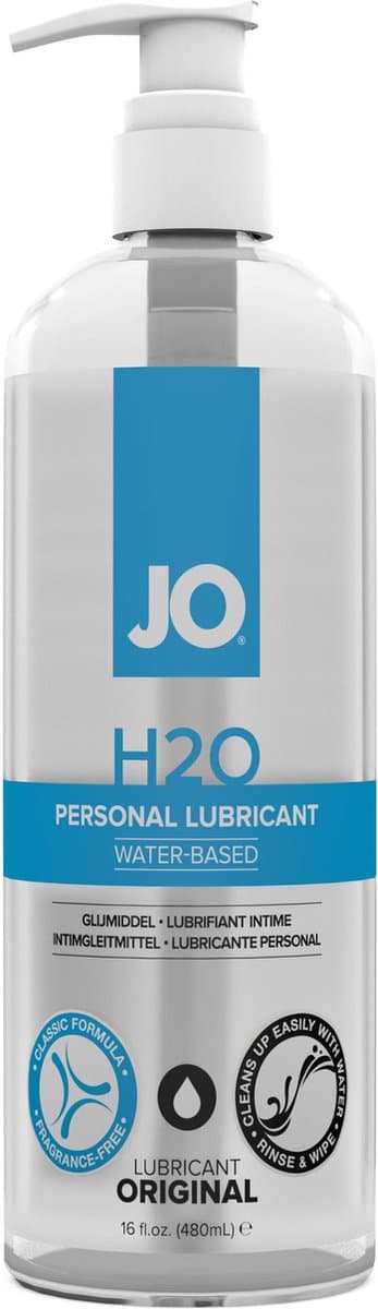 System JO - H2O Glijmiddel Op Waterbasis - 480 ml — afbeelding 1