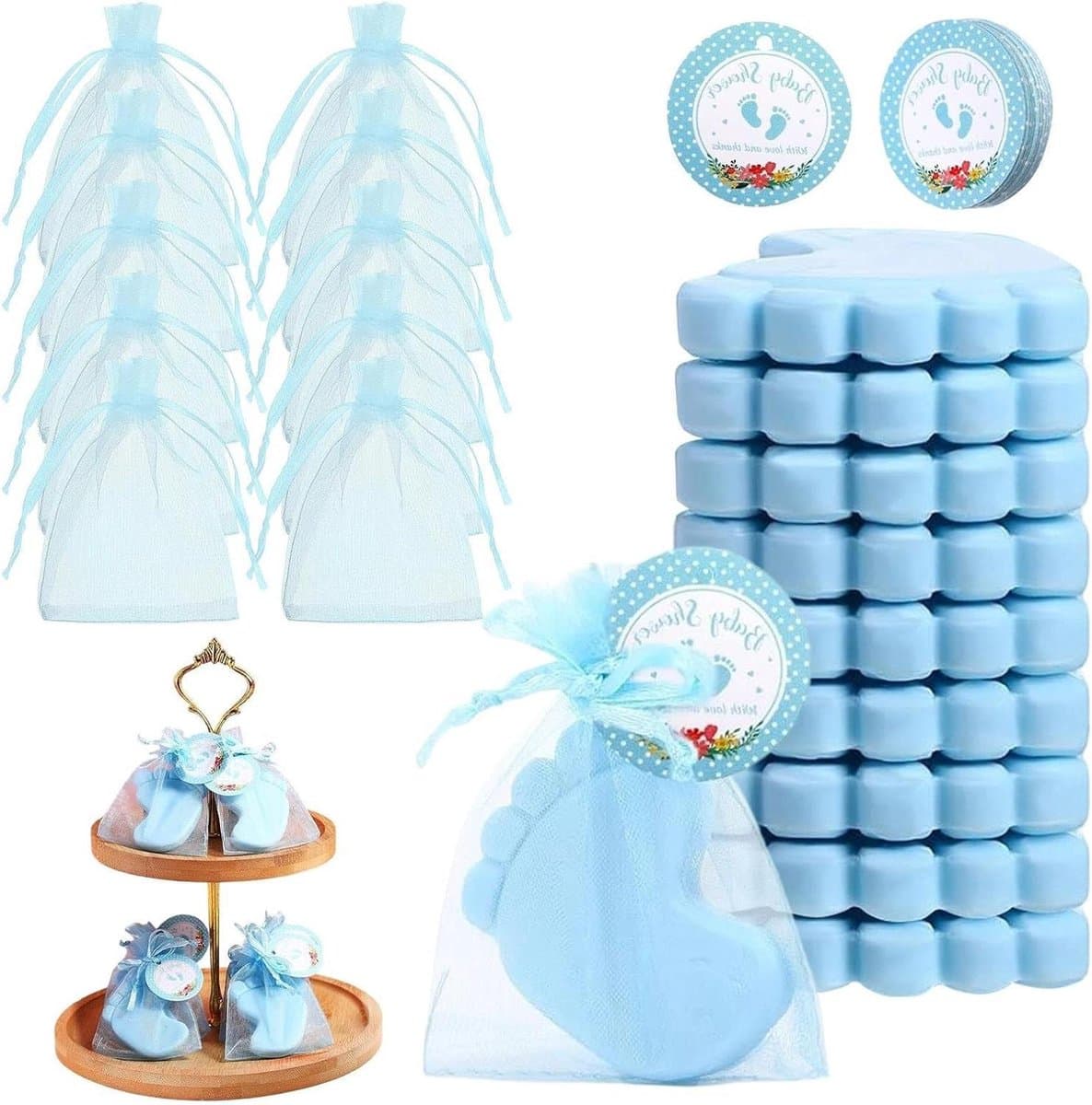Gender Reveal Zeep - Feestartikelen Gasten - Feestelijke Onthulling - Handgemaakt Geurend - 10 Sets - Niet gespecificeerd — afbeelding 1