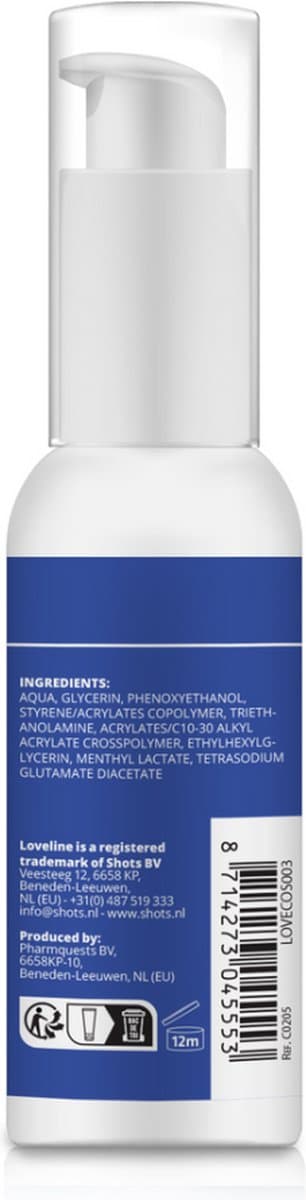 Loveline by Shots - Erectie Gel - 1.7 fl oz / 50 ml — afbeelding 1