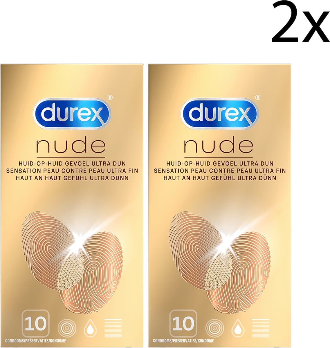 Durex Condooms Nude - 10 x 2 — afbeelding 1