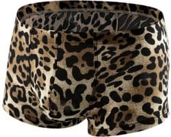 LekkerStout Heren Luipaardprint Boxershorts - Bruin/Zwart - Sexy Herenondergoed | L | ( LS163 )