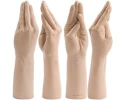 Beige realistische XXL Fisting dildo hand 38 cm