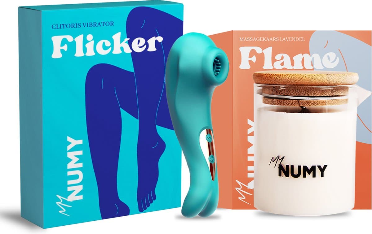 NUMY® Bundel - Vibrator voor Vrouwen - Massagekaars Lavendel Inclusief Sex Quiz - Sex Toys voor Vrouwen - Sex Toys voor Koppels - Clitoris en G-Spot Stimulator - Cadeau voor Vrouw — afbeelding 1