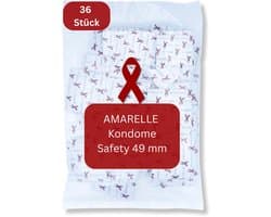 Amarelle Safety Red Ribbon condooms - maat 49 (36 condooms)